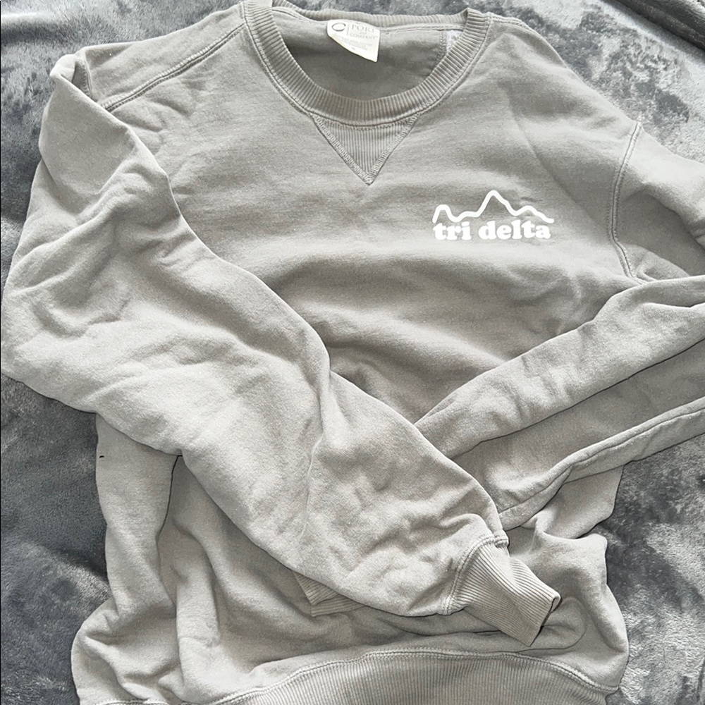 Tri Delta Gray Sweater